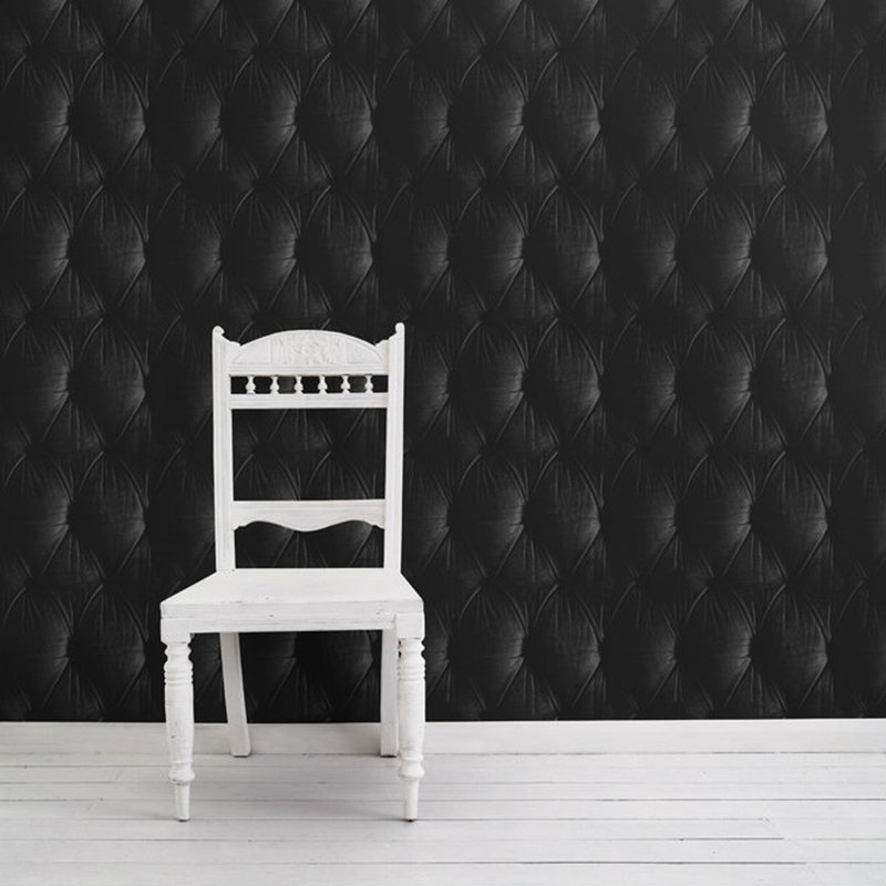 Howe 10m x 52cm Textured Matte Wallpaper Roll, Black