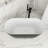59'' X 28'' Acrylic Freestanding Soaking Bathtub In Glossy Black