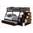 Transitional Style Twin Over Full Bunk Bed