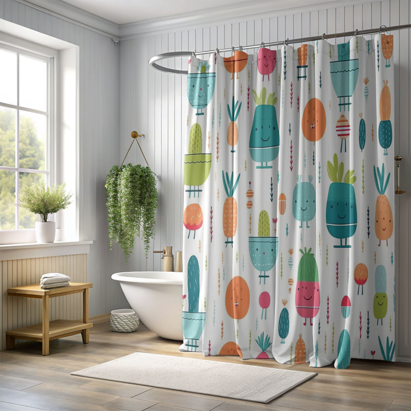 Rideau de douche Glittering Haven - Premium, H 74 po x l 71 po