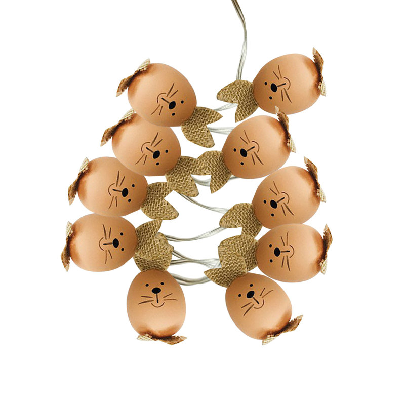 Easter Decorations,Easter Yellow Chicken Lamp Led Warm Light String, Hatching Eggs Lamp String, Battery Powered Easter Decorative Lamp String