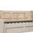 Twin Size Upholstered Daybed With Drawers, Shelves, Flip Cabinets & Side Table-1179943785