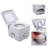 3 Gallons Portable Round Toilet for Camping Travel Outdoor/Indoor