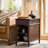 Eckhoff Transitional 16''W 1-Drawer Fluted End Table with Adjustable Shelf