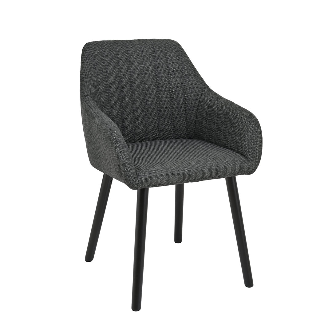 49.5cm H Upholstered Dining Chairs With Wooden Legs