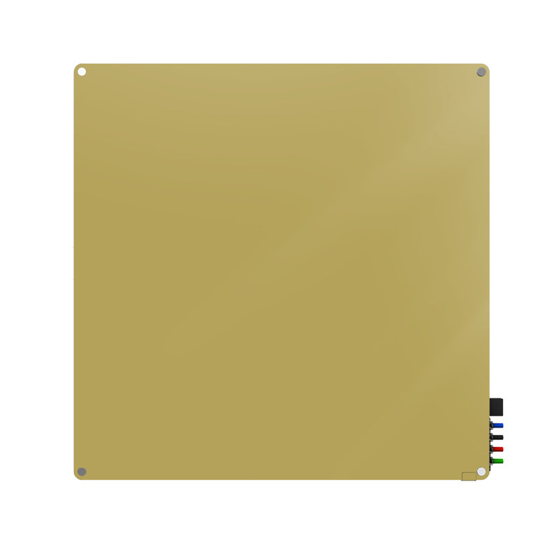 Panneau de verre magnétique mural Harmony, Beige, 48" x 72"
