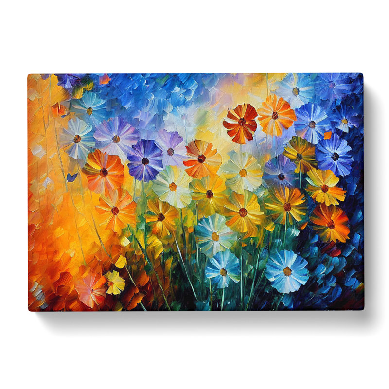 Painted Wildflowers Vol.2 Abstract - Wrapped Canvas, 40cm H x 60cm W x 3cm D