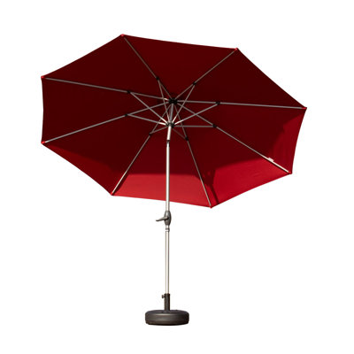 Parasol de patio 10 pi avec inclinaison des boutons résistant aux rayons UV et à l'eau