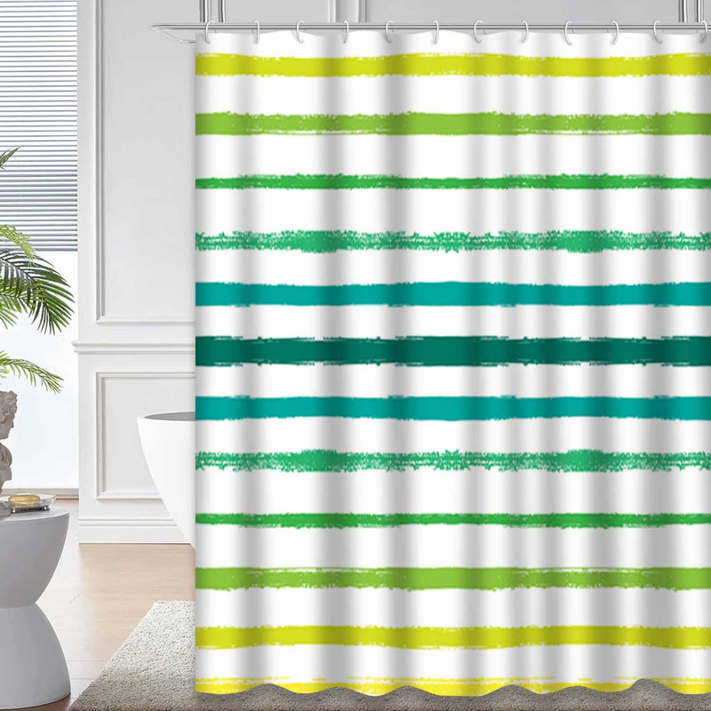 Rideau de douche Sailor Stripes, L 72 po x l 72 po
