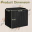 Boîte de rangement verrouillable en résine résistante à l'eau 30 gallons GUNJI-120234114-94783252