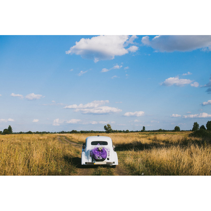 Laudan Wedding Car - Wrapped Canvas Print, 81cm H x 122cm W 3.8cm D