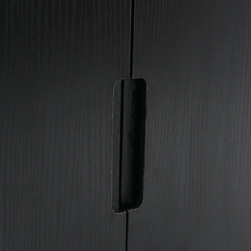 Meuble-lavabo double 60 po avec lavabo, Noir