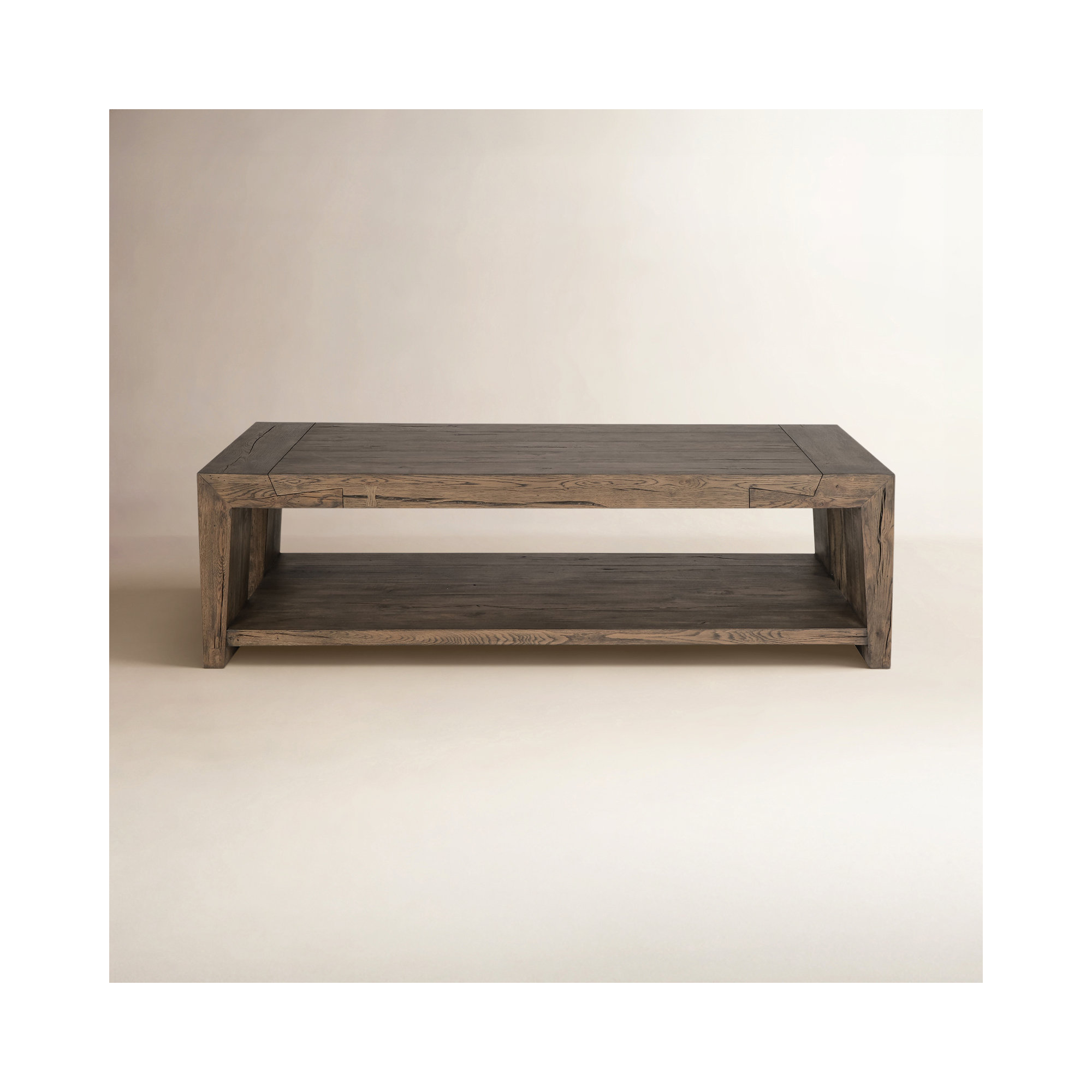 Alena Reclaimed Oak Coffee Table, Brown