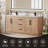 Deach 72" Double Bathroom Vanity with Calacatta White Quartz Countertop without Mirror