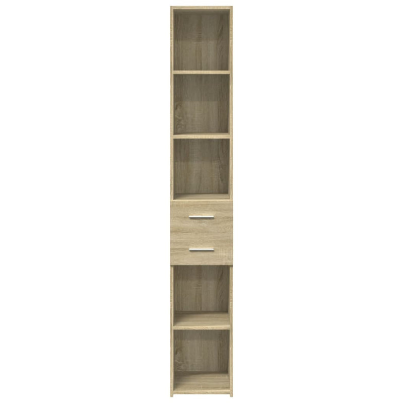 185cm H x 30cm W Standard Bookcase, Sonoma Oak