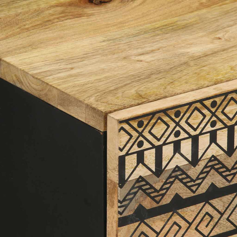 Landingville 40cm W Solid Wood Bedside Table