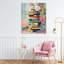 Vivid Bookstack par Window Canvas, design par Arlington Prints-165744639
