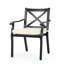 Chaise de patio avec coussin Lourdes