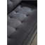 Canapé à 3 volets, canapé-lit futon convertible, causeuse peu encombrante, canapé-lit escamotable pour le salon, gris foncé et gris clair et beige, tissu en lin velours