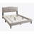 Queen Platform Bed, Burlap Upholstered-17654071