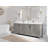Malibu 84'' Double Bathroom Vanity with Quartz Top