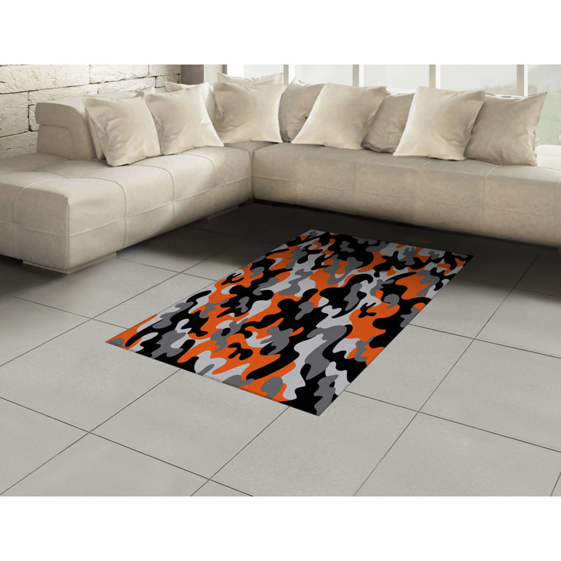 Tapis décoratif Camo, Rectangle— 4 pi x 5 pi 8 po