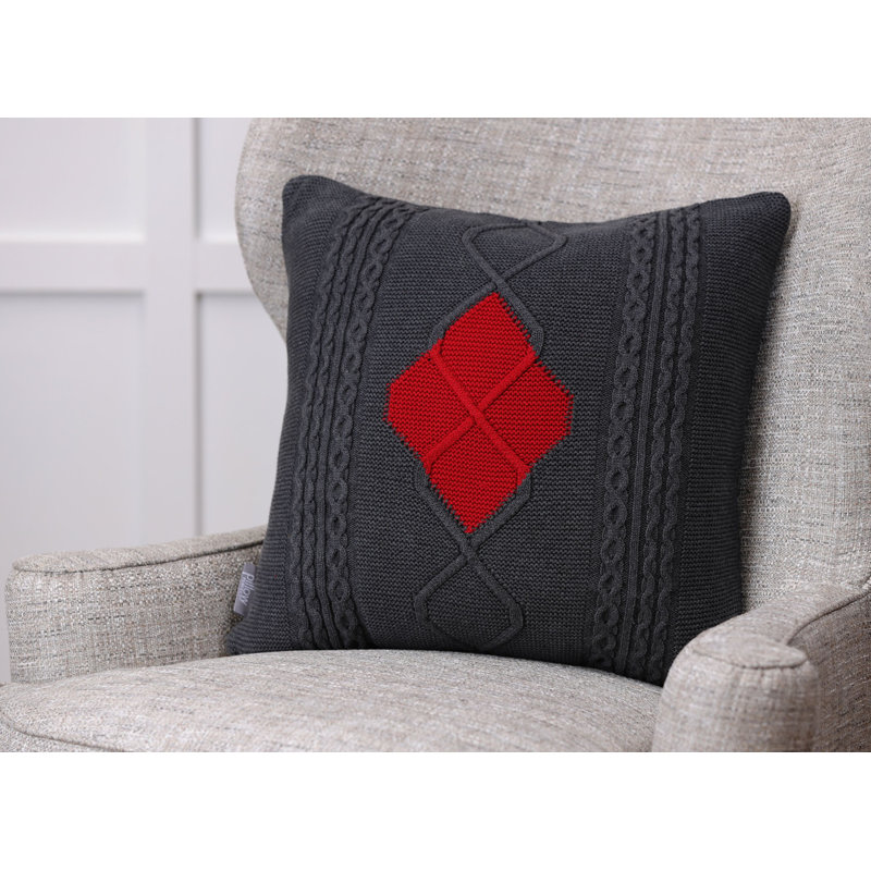 Cotton Reversible Throw Pillow