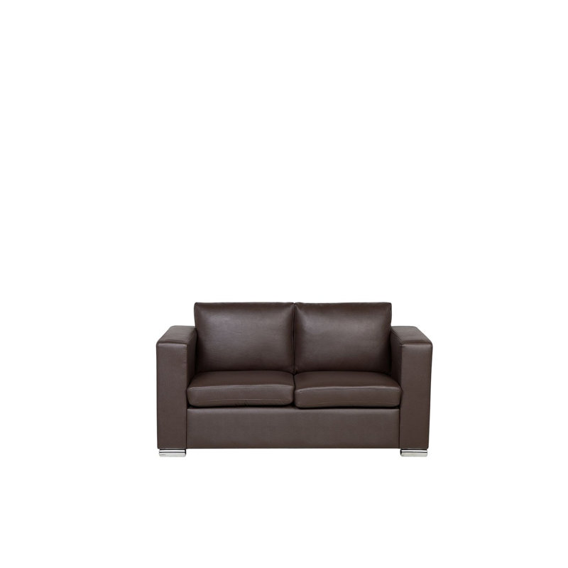 Helsinki 2 Seater Sofa, 72cm H x 152cm W x 76cm D, Brown