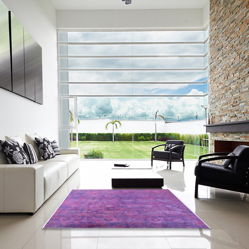 Anitrice Geometric Indoor Rug, Square 5'