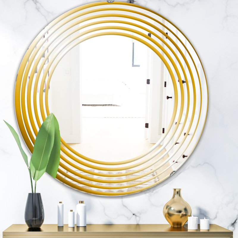 Miroir d'appoint Circles Glam, H 31,5 po x l po
