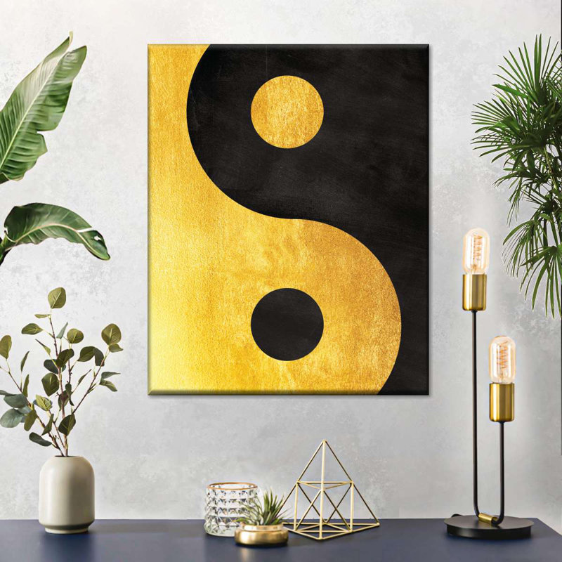 Sépia Yin Yang, H 15 po x l 12 po x P 1,25 po
