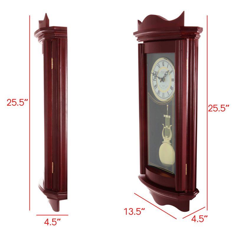 Solid + Manufactured Wood Wall Clock