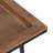 Fedorina Metal Console Table with Removable Tray