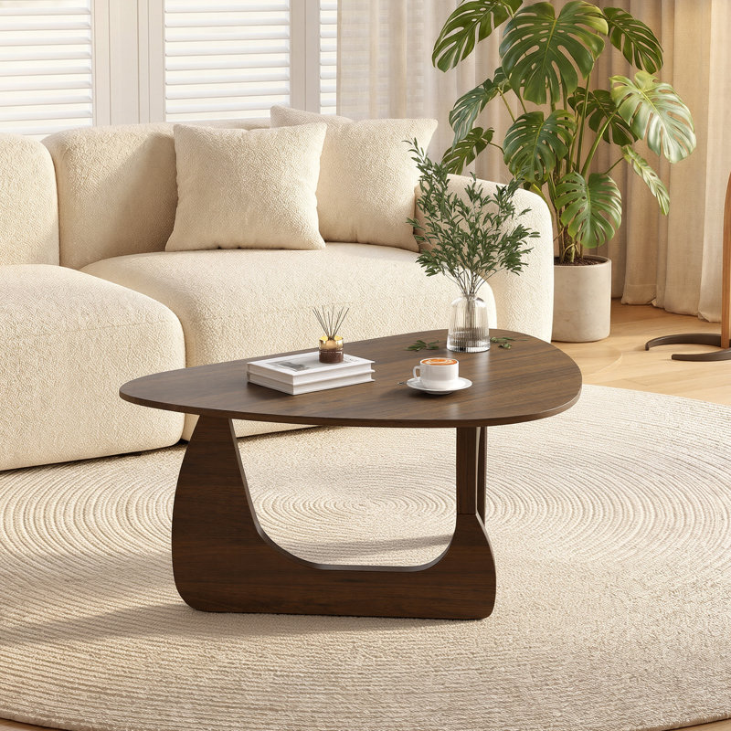 End Table, 40" H x 90" W x 65" D, Espresso Wood/Brown
