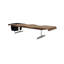 Solid Ash Wood Irregular Long Lounge Chair