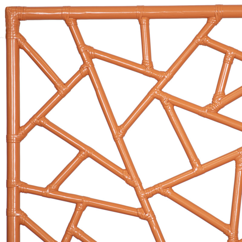 Tiffany Collection Open-Frame Headboard, Citrus Orange, Queen