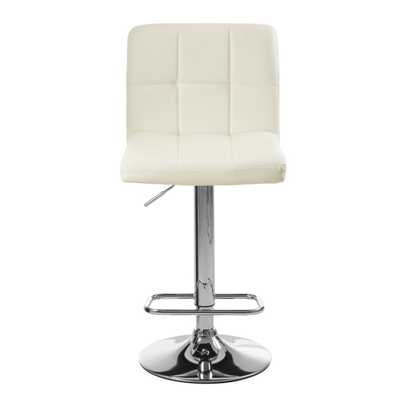 Kato Swivel Upholstered Adjustable Height Bar Stool