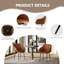 Modern Faux Leather Upholstered Dining Chairs with Metal Legs-126647422-131945752