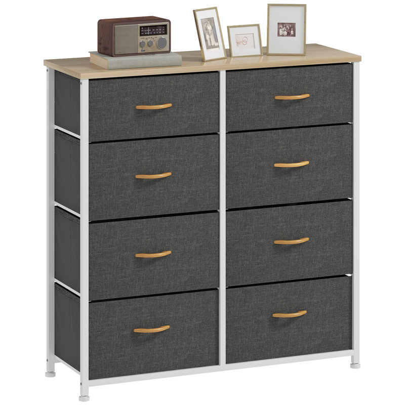 Syere Metal 85.6cm W 8 - Drawer Chest of Drawers