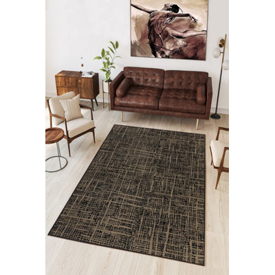 Eco-Friendly Area Rug (2 ft x 3.3 ft), 100% Polyester, 650 g/m² | Antibacterial & Non-Slip PVC Dot Underside, Pile Height: 0.2 inches | Machine Washable, Digital Print Design, Perfect for Living Room & Bedroom Decor