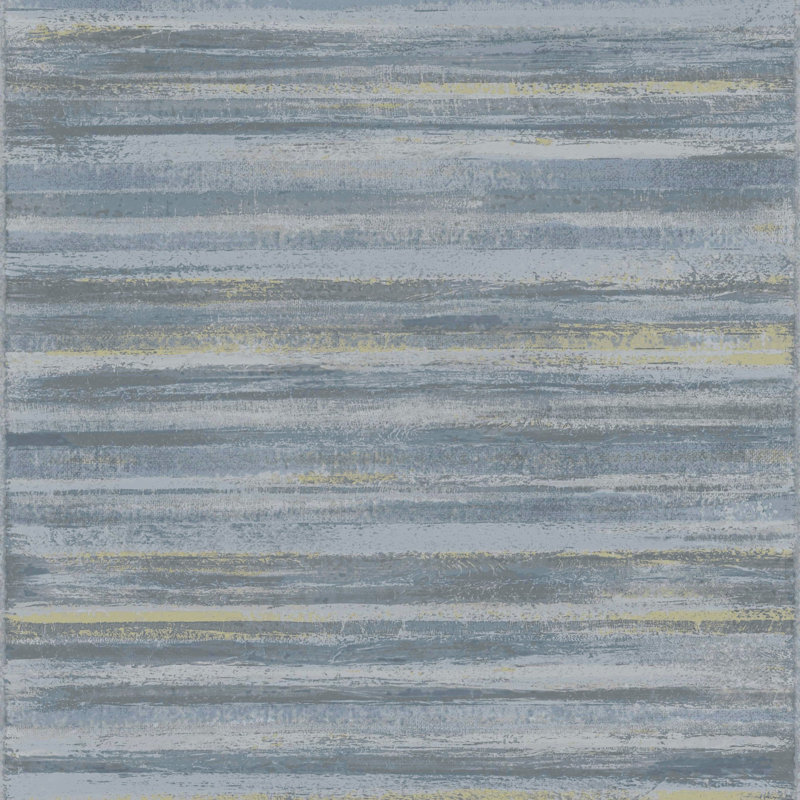Italian Style Distressed Horizontal Abstract Wallpaper Roll, Blue