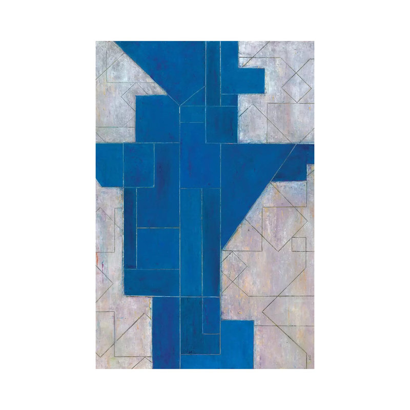 Blue Oracle by Stephen Cimini - Painting on Canvas, Wrapped Canvas, 101.6 cm H x 66.04 cm W x 1.91 cm D