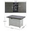 Table de foyer extensible rectangulaire en alliage d'aluminium, 50 000 BTU