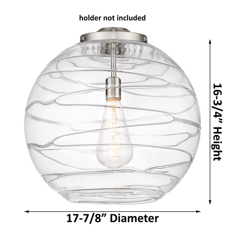 Cindi 1 - Light Single Pendant, 19.5" H x 17.88" W x 17.88" D, Antique Copper