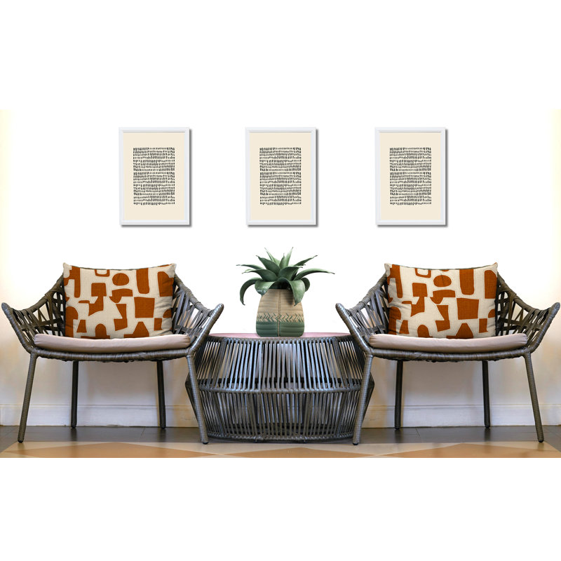 Coussin intérieur / extérieur réversible Jara, 25 x 18, Orange brûlé