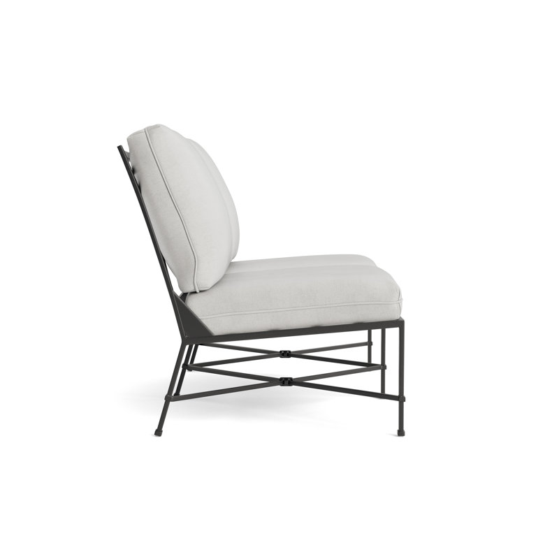 Venetian Outdoor 2 - Seat Loveseat, Fusion Dove, Textured Pewter