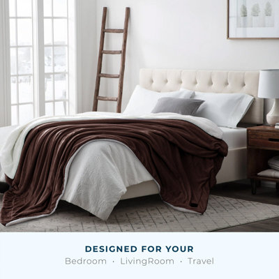 Sherpa Blanket - Twin And Full/Queen Size- Luxuriously Bed Sofa Throw Blanket