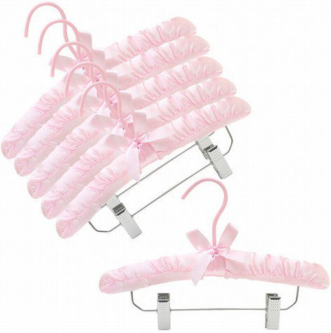 Hangers With Clips for Skirt/Pants, Pink