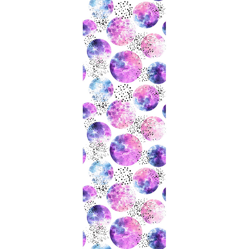 Rouleau de papier peint adhésif à motif de cercles aquarelle amovible L 10 pi x l 25 po Estes