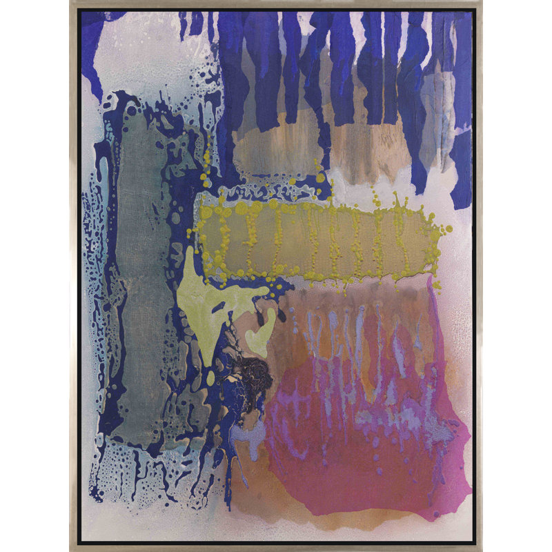 Fun I - peinture sur toile avec cadre flottant, H 48 po x l 36 po x P 2,25 po